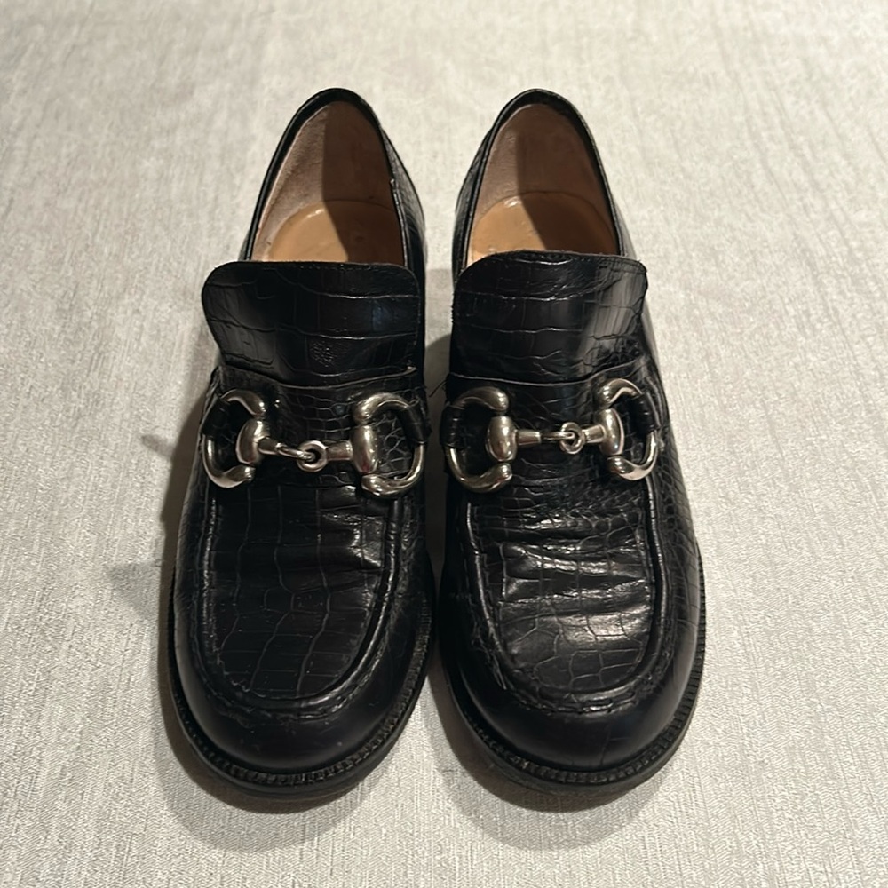 Vero Cuoio Buckle Heeled Loafers